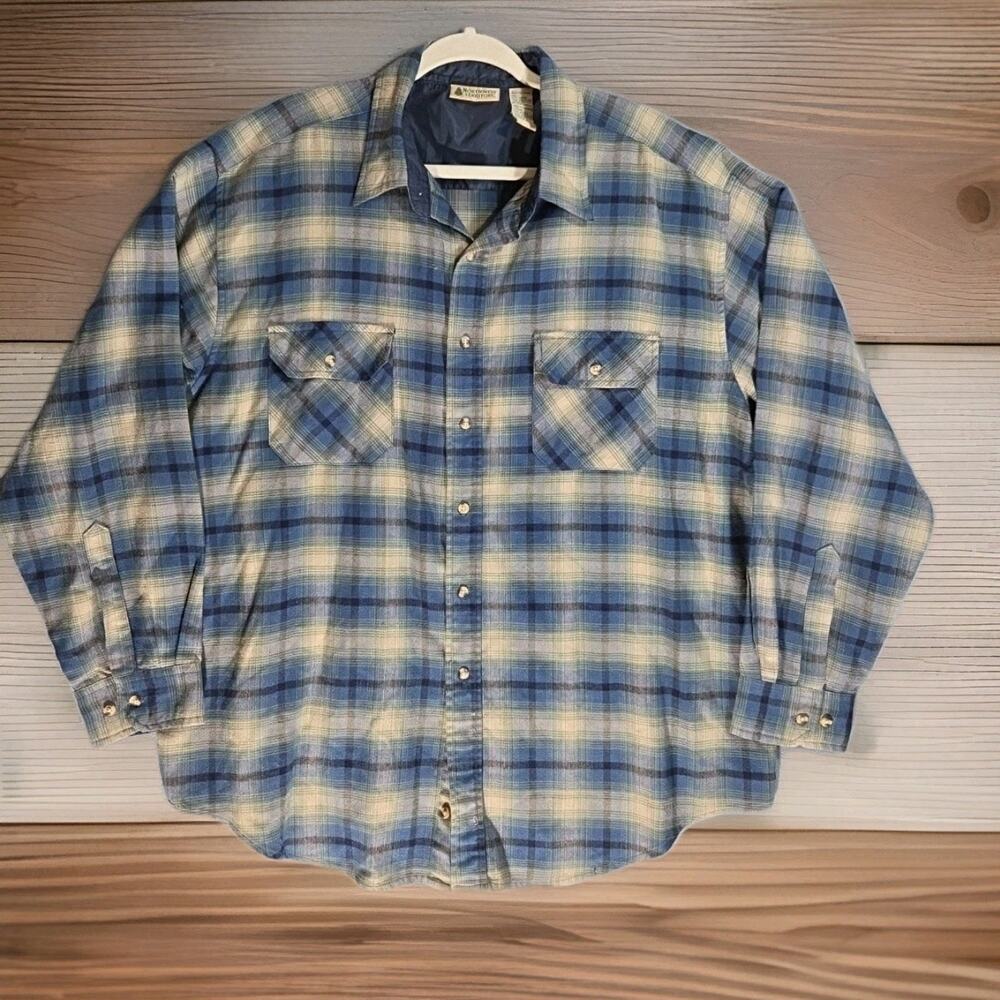 Northwest Territory Vtg 90s Y2K Plaid Flannel Shirt XL Grunge Skater Kurt Cobain